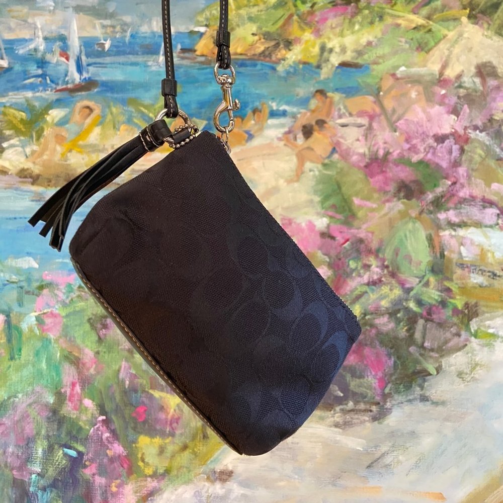Vintage Black Coach Wristlet
